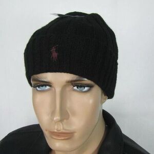 Polo Ralph Lauren black Beanie Hat One Size